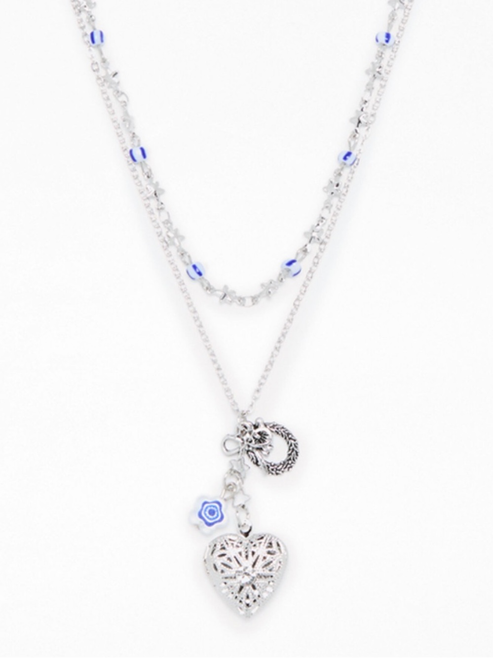 PacSun Layered Locket Necklace